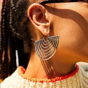 Horizontal Hoop earrings